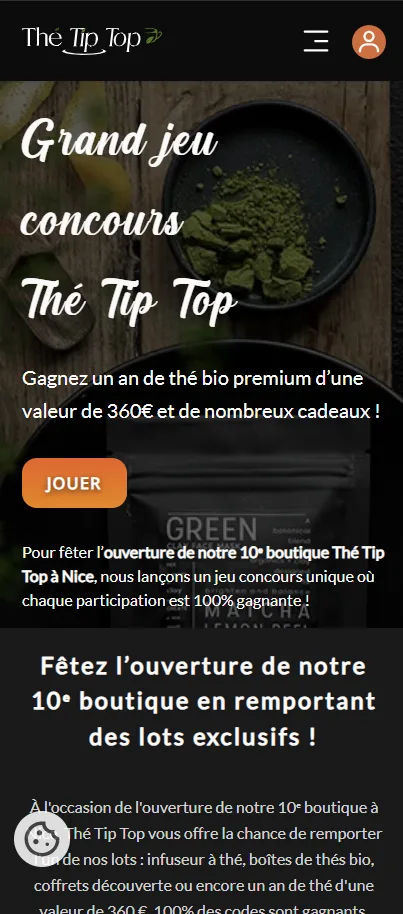 Accueil mobile